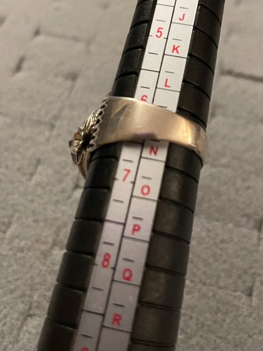 Vintage Sterling Silver Ring 6.25 6.5 Handmade Amethyst Bob Stringer Y2K $295 - Picture 11 of 15